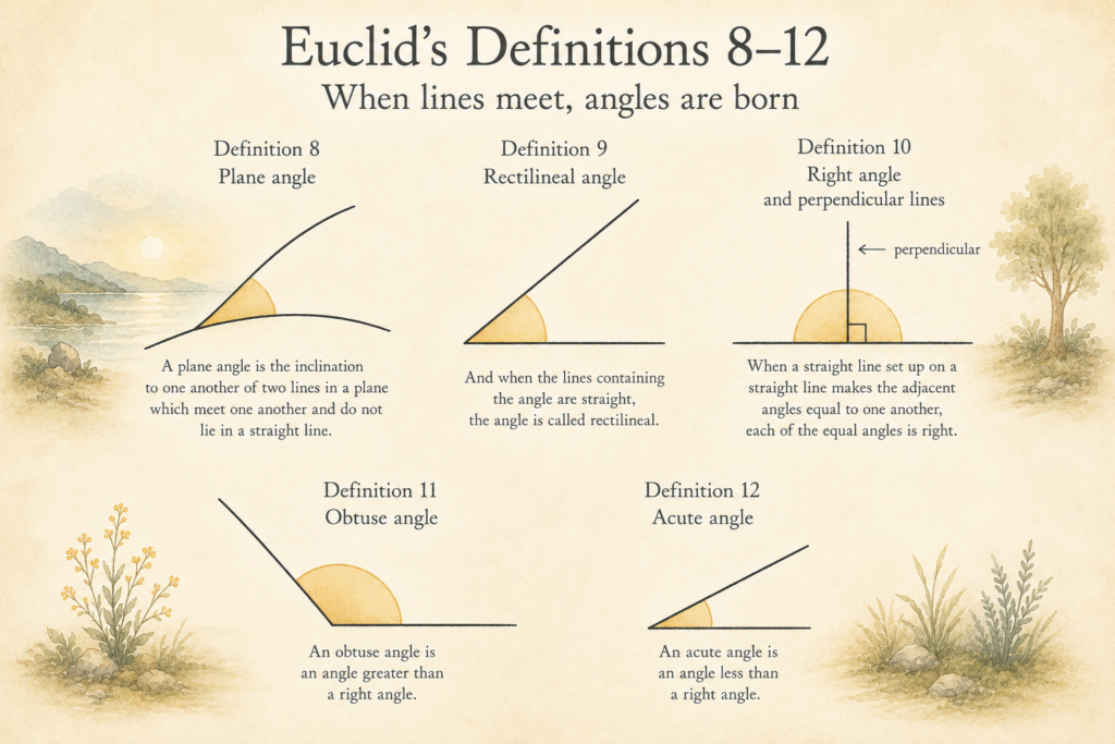 Illustrations of Euclid's Definitions 8-12