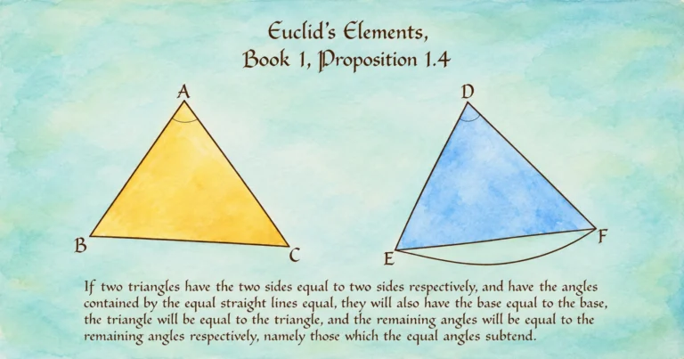 Euclid’s Proposition 1.4 Watercolor Diagram